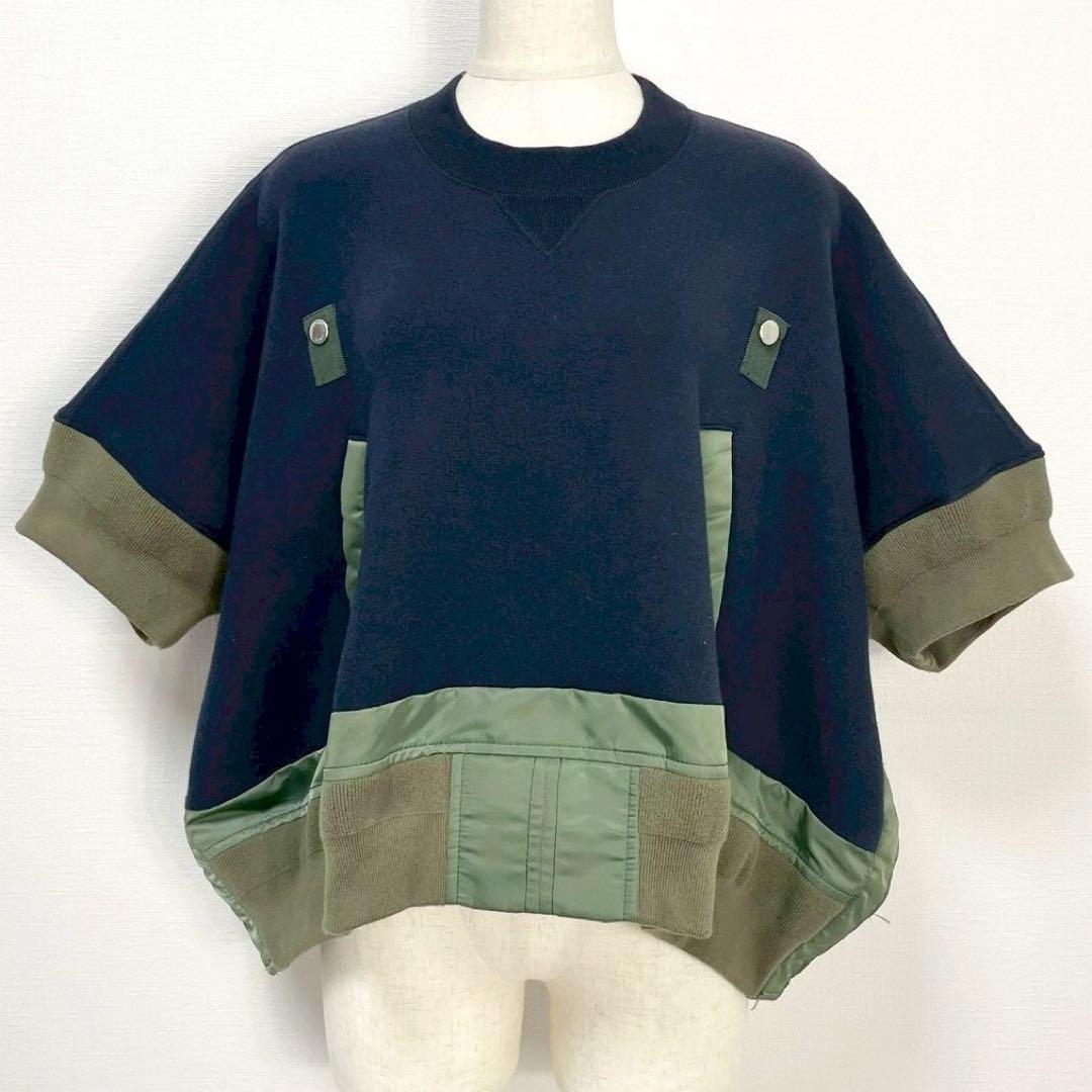 人気✨ sacai ma-1 22ss ドッキング スウェット プルオーバー