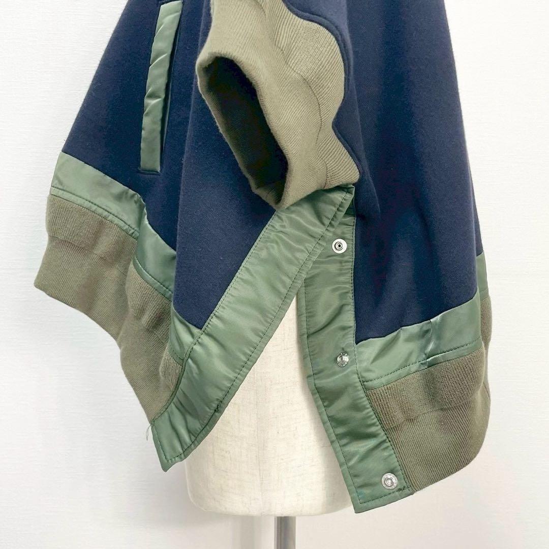 人気✨ sacai ma-1 22ss ドッキング スウェット プルオーバー