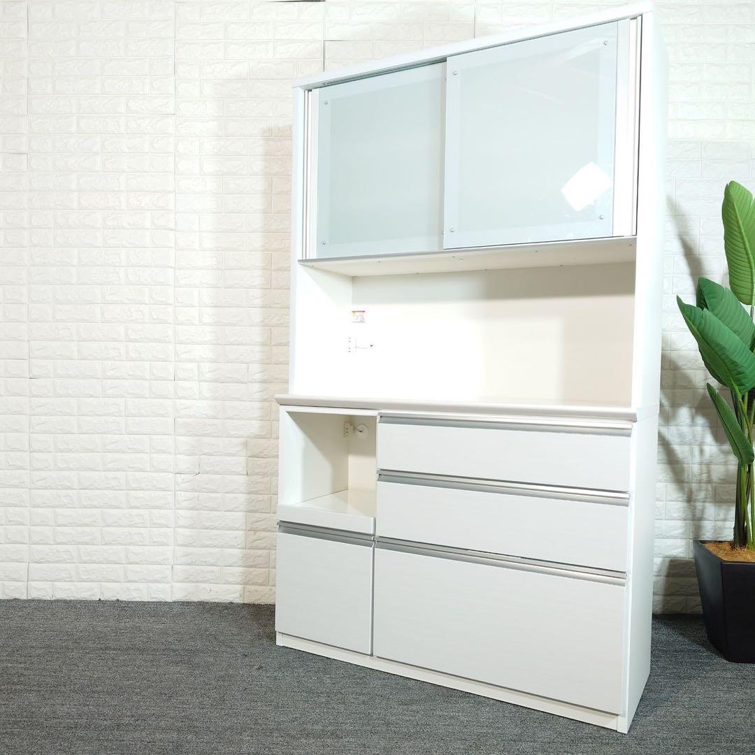 松田家具 コンパスレンジ 幅120cm カップボード 食器棚 I055