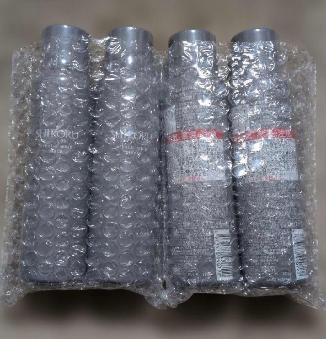 SHIRORU 洗顔料 クリスタルホイップ　ブラック　４本セット