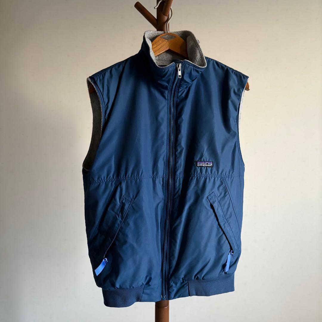 90S Patagonia シェルドシンチラ ネイビー　ベスト　ナイロン