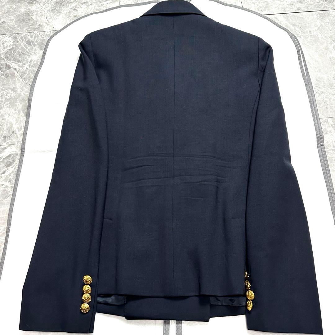 ラルフローレン♡紺ブレ テーラードジャケット 金ボタン　エンブレム　刺繍　L