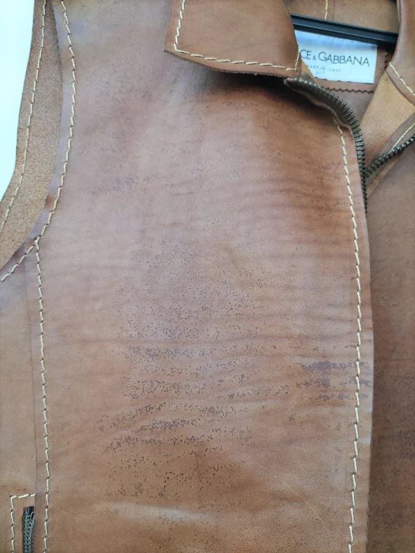 DOLCE&GABBANA　ドルチェアンドガッバーナ　レザーベスト　S〜M相当