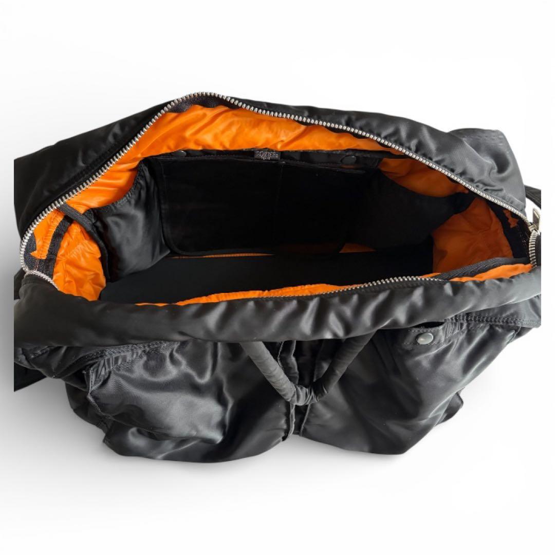 【美品】PORTER タンカー 2WAY ボストンバッグ (Ｍ) ブラック