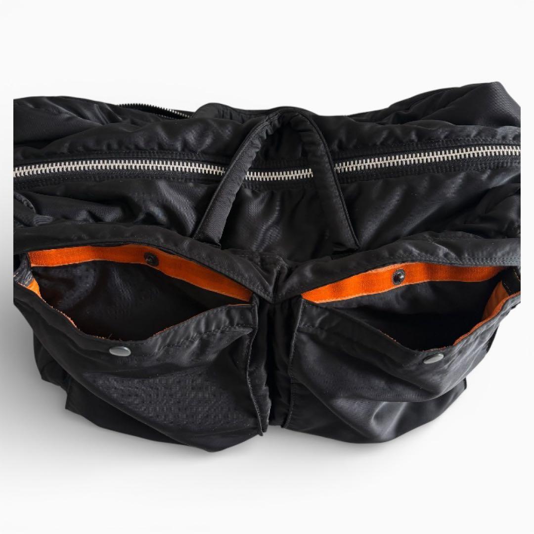 【美品】PORTER タンカー 2WAY ボストンバッグ (Ｍ) ブラック