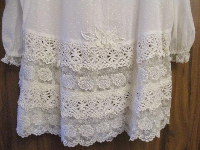 アトリエまりこ 白レースチュニック未使用