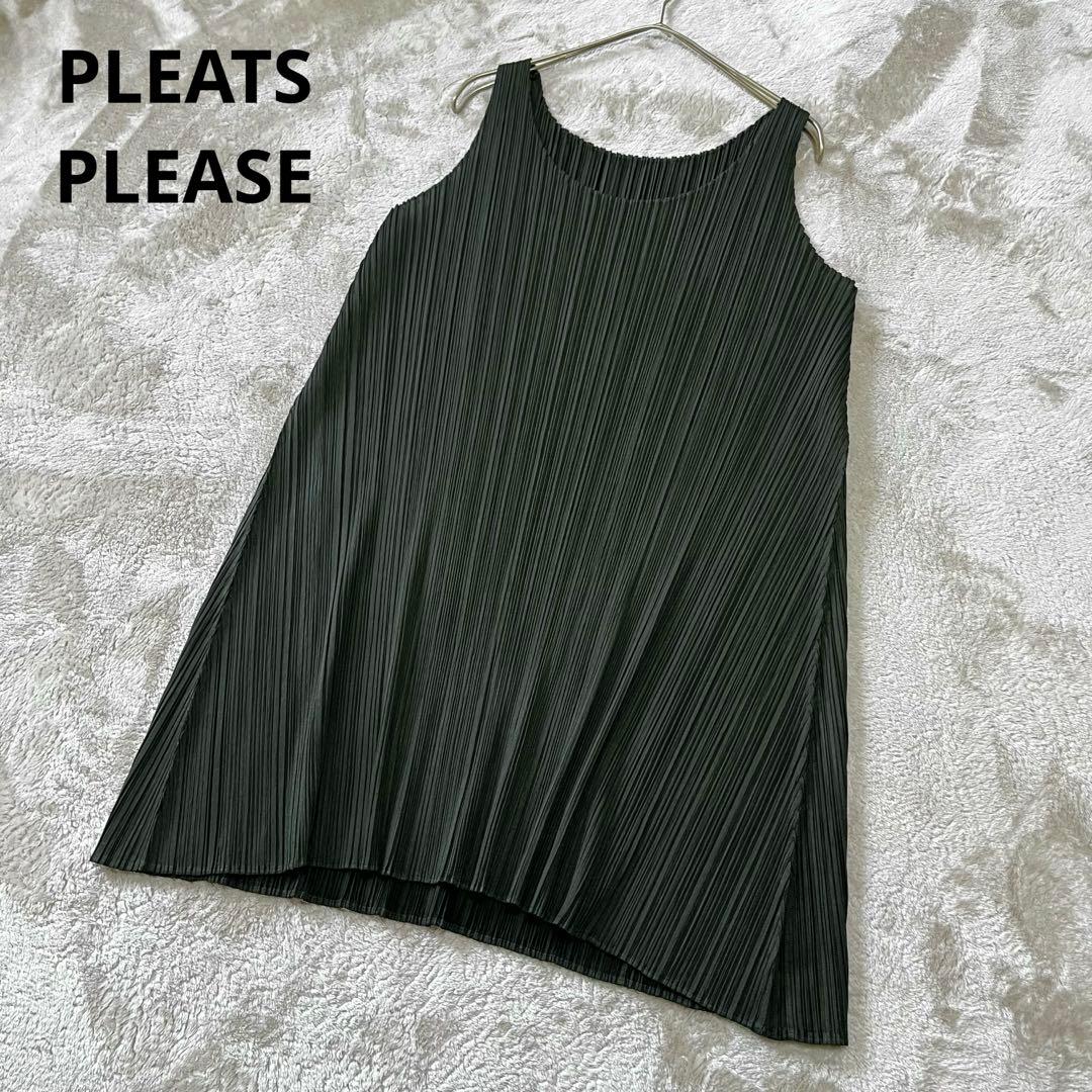 aknkmr　　イッセイミヤケ　ノースリーブ　チュニック　ワンピース