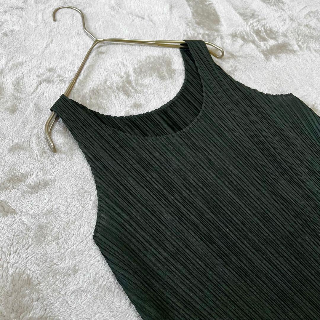 aknkmr　　イッセイミヤケ　ノースリーブ　チュニック　ワンピース