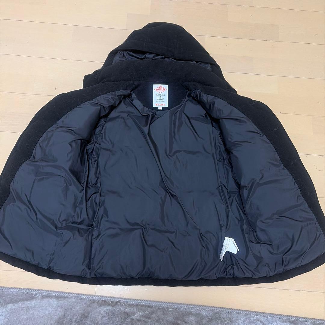 ✨美品✨ ダントン ビームス コラボ ダウンジャケット ウール 黒 44