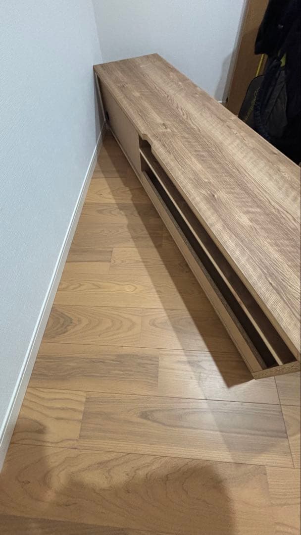 LOWYA 木目調 引き出し式 テレビ台