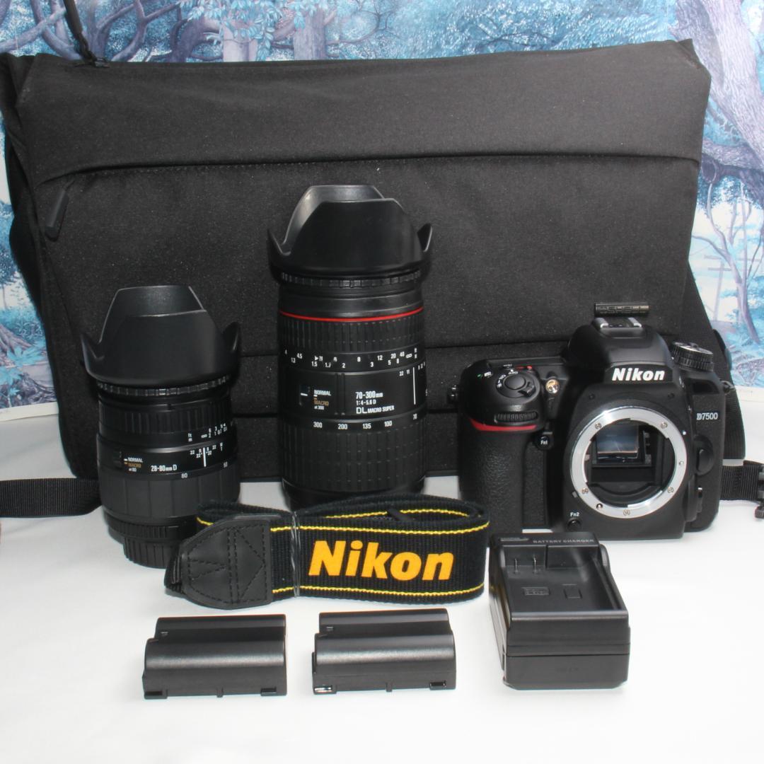 ❤️高性能の詰まった軽量ボディ❤️Nikon D7500 ダブルレンズ❤️