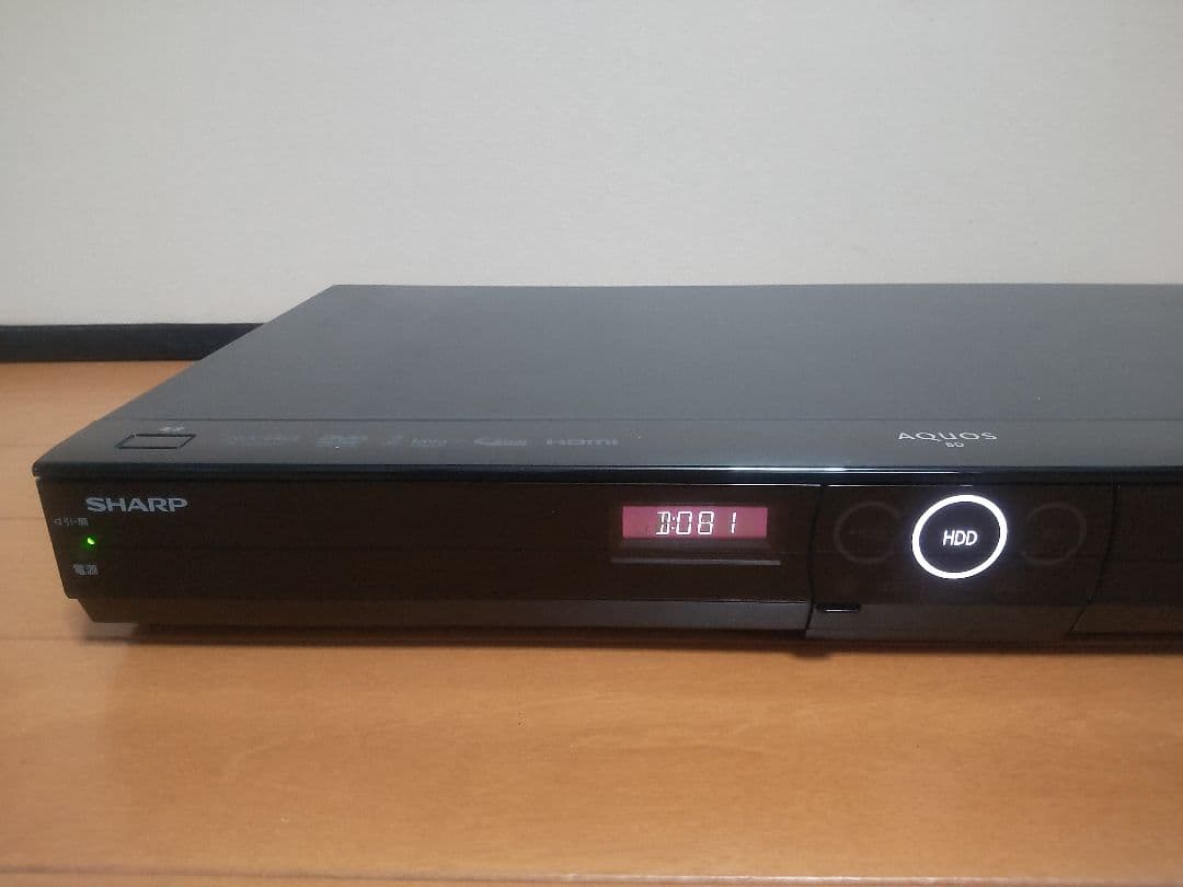 シャープ　AQUOS BD―W1300 1TB プチメンテ済み