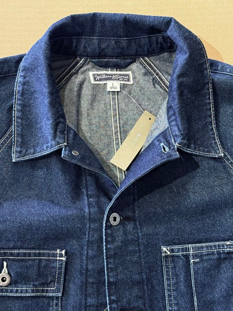 ウォレス＆バーンズ デニムカバーオールワークジャケットL ラグラン’25年