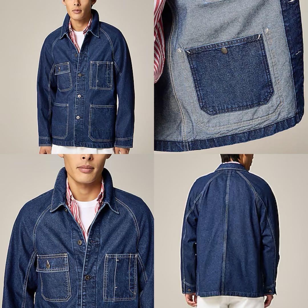 ウォレス＆バーンズ デニムカバーオールワークジャケットL ラグラン’25年