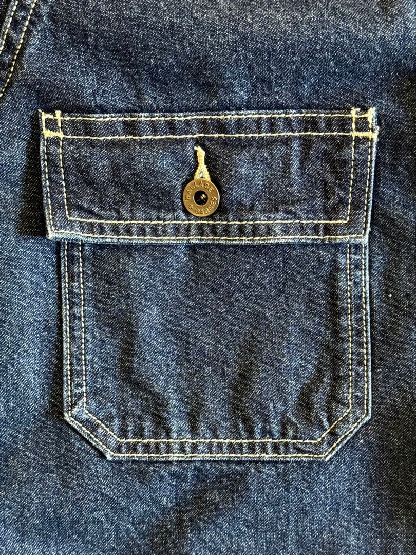 ウォレス＆バーンズ デニムカバーオールワークジャケットL ラグラン’25年