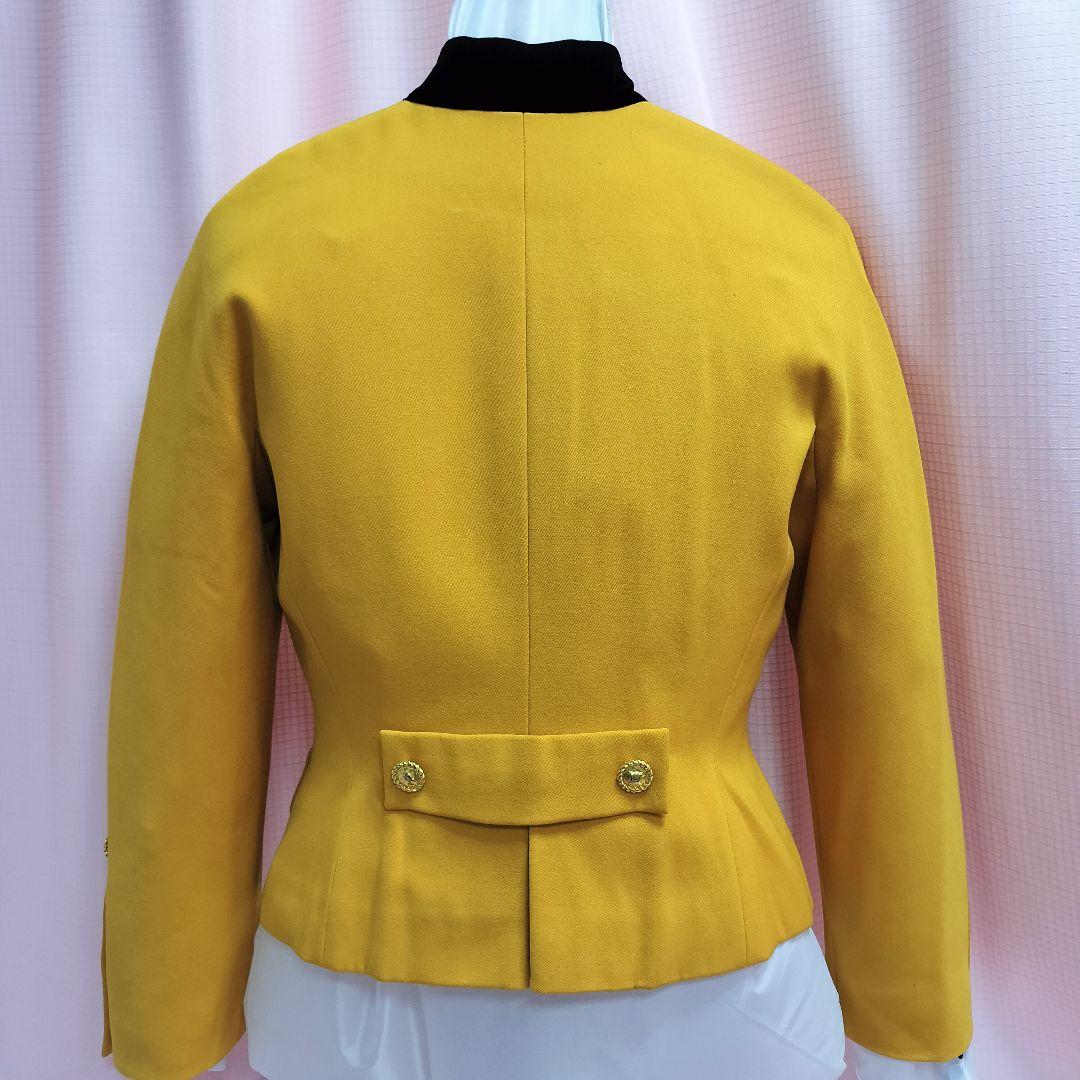 フランス製 Vintage CELINE 金ボタンショート丈 ジャケット　黄色
