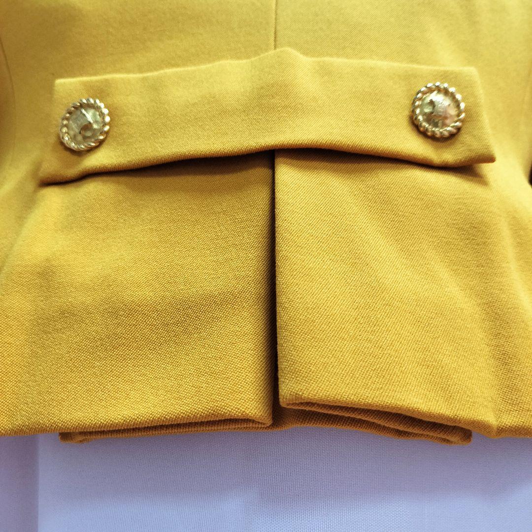 フランス製 Vintage CELINE 金ボタンショート丈 ジャケット　黄色