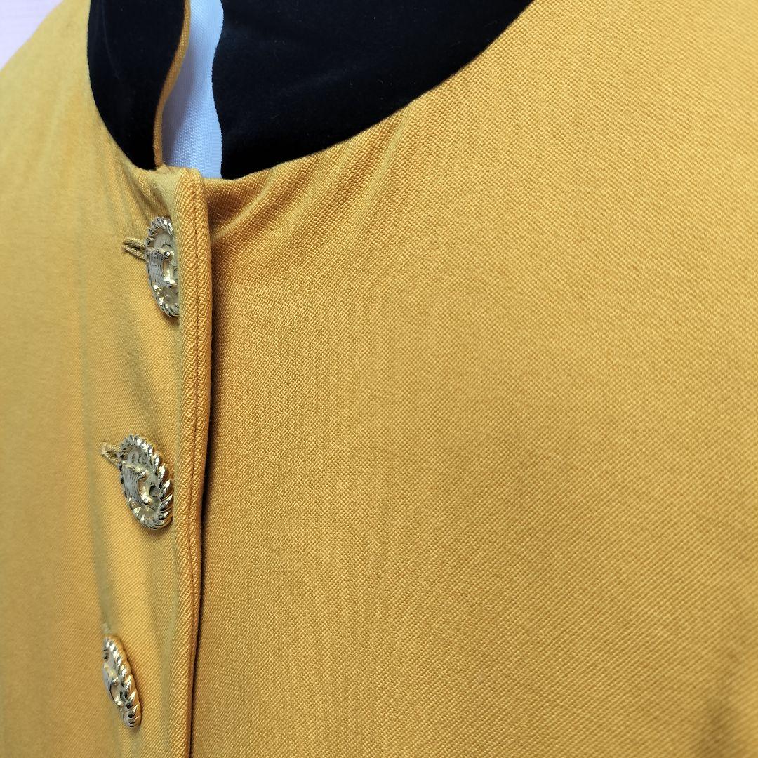フランス製 Vintage CELINE 金ボタンショート丈 ジャケット　黄色