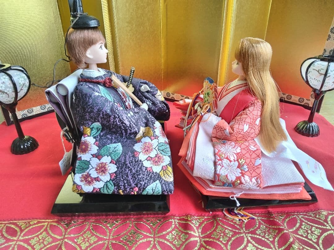 雛人形　リカちゃん 　はると君　親王雛セット　リメイク品　①