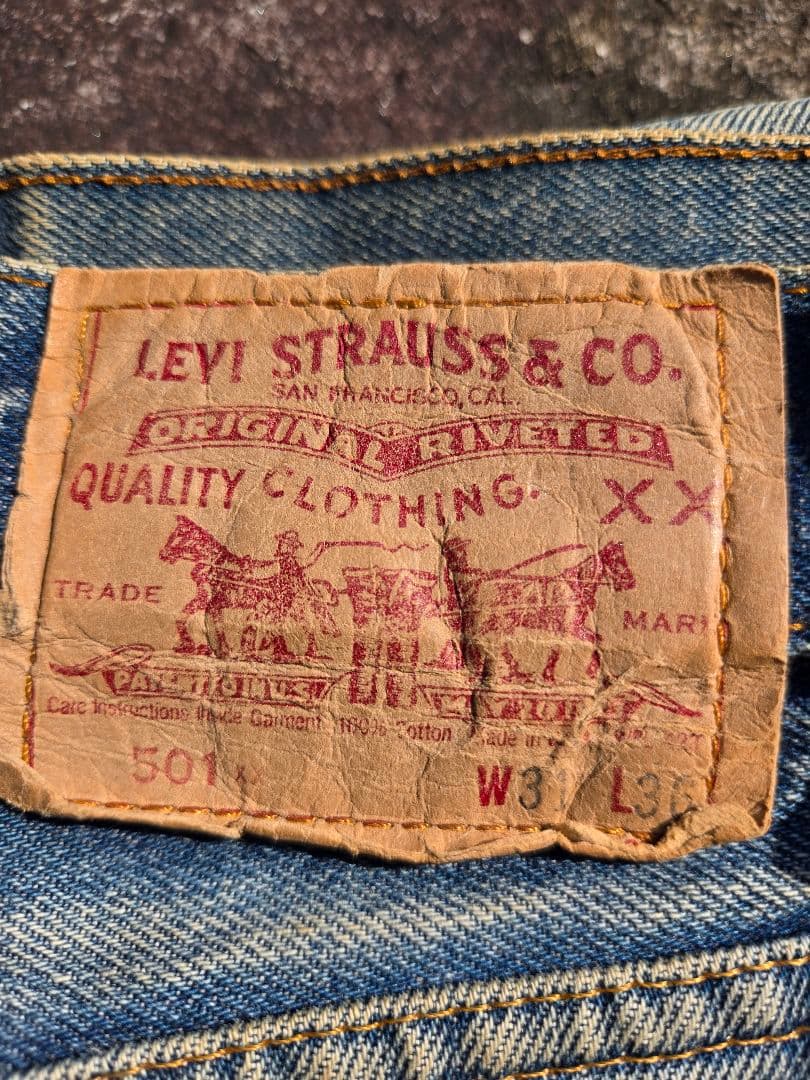【555バレンシア】99年製 Levi's 501 USA製 濃淡極上フェード