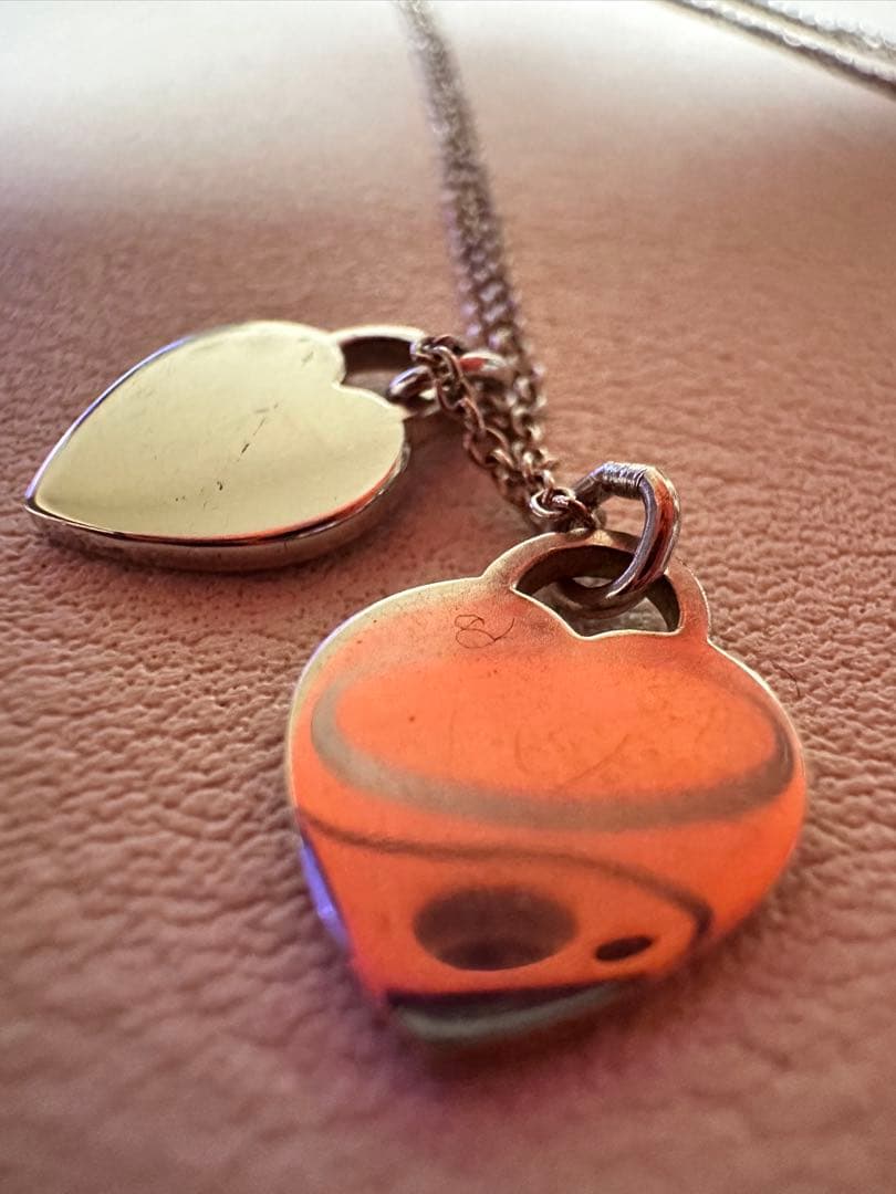 Tiffany & Co. ハート型ネックレス リターントゥダブルハート ミント