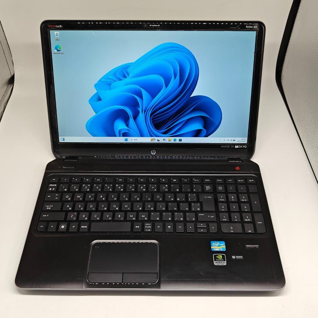 【HP】高速i7 SSD512GB 16GB グラボ搭載 ブラック ノートPC