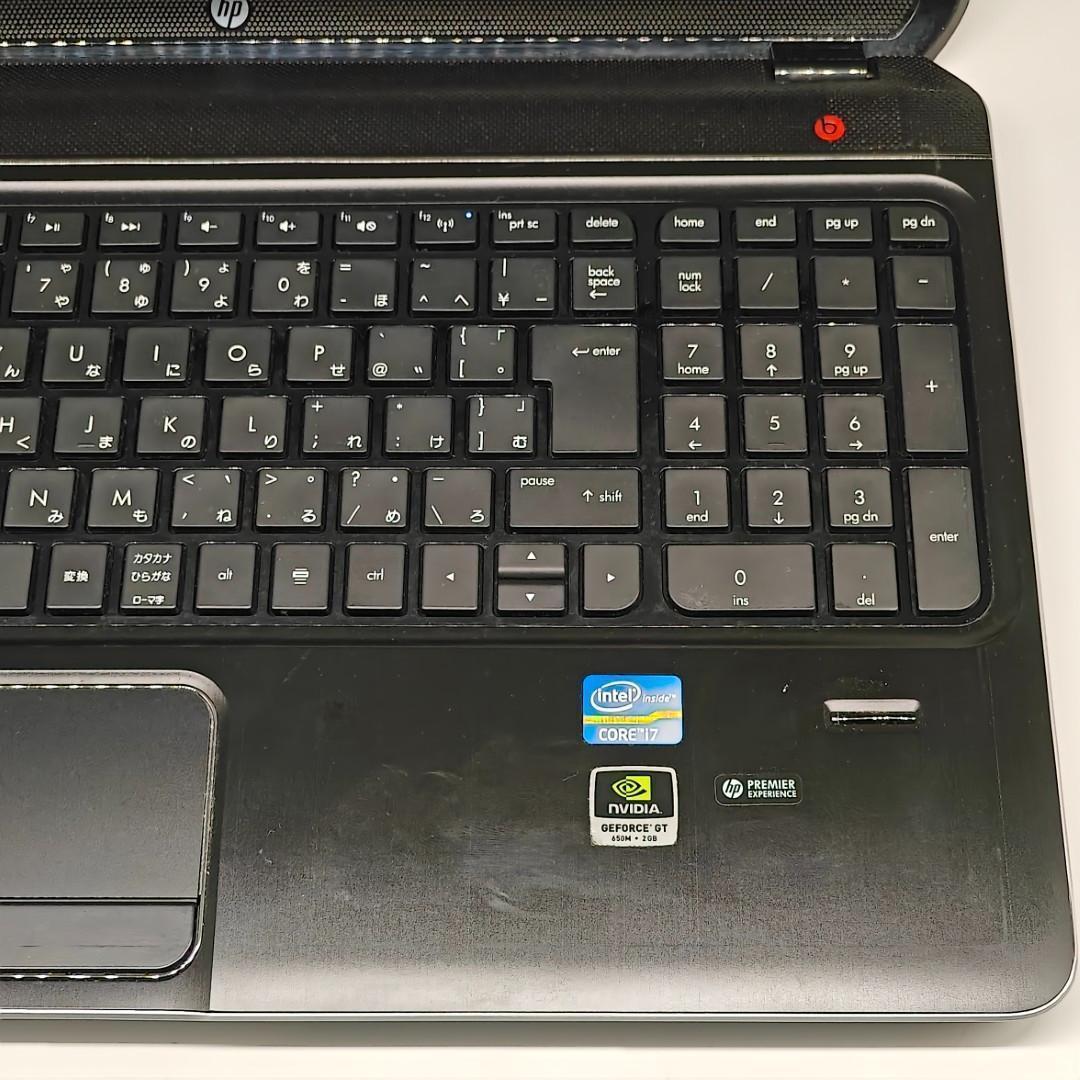 【HP】高速i7 SSD512GB 16GB グラボ搭載 ブラック ノートPC