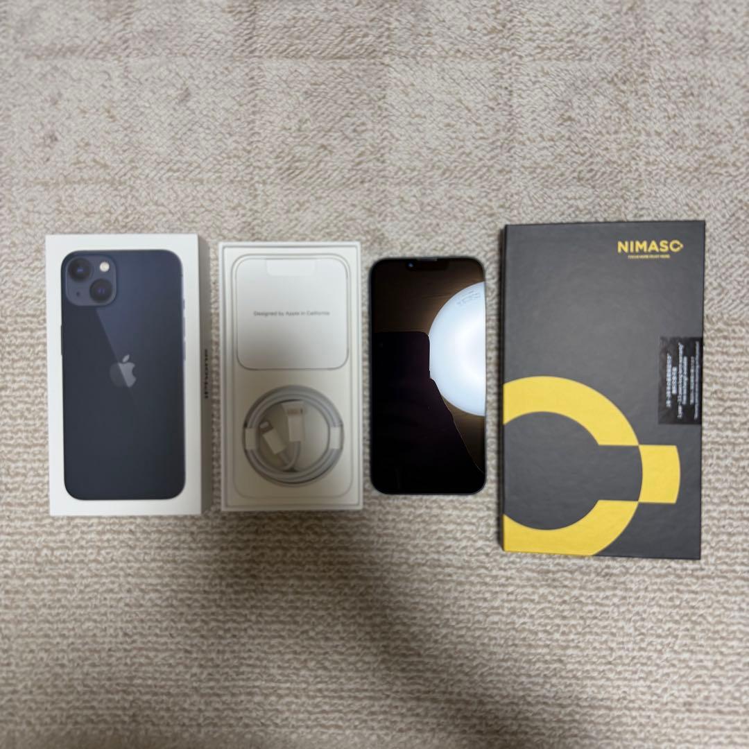 iPhone13 128GB ミッドナイト 付属品未使用・保護フィルム付
