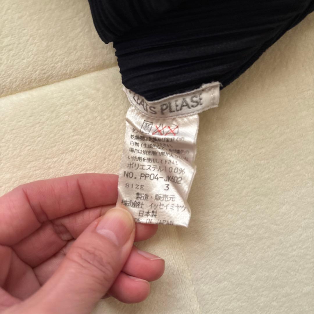 ISSEY MIYAKE プリーツ長袖トップス 3サイズ ネイビー