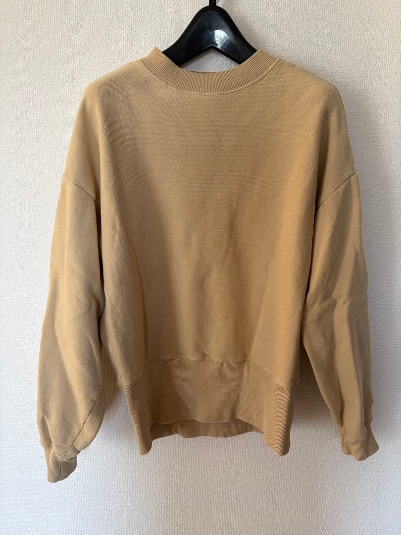 Champion ベージュ 裏起毛スウェット M
