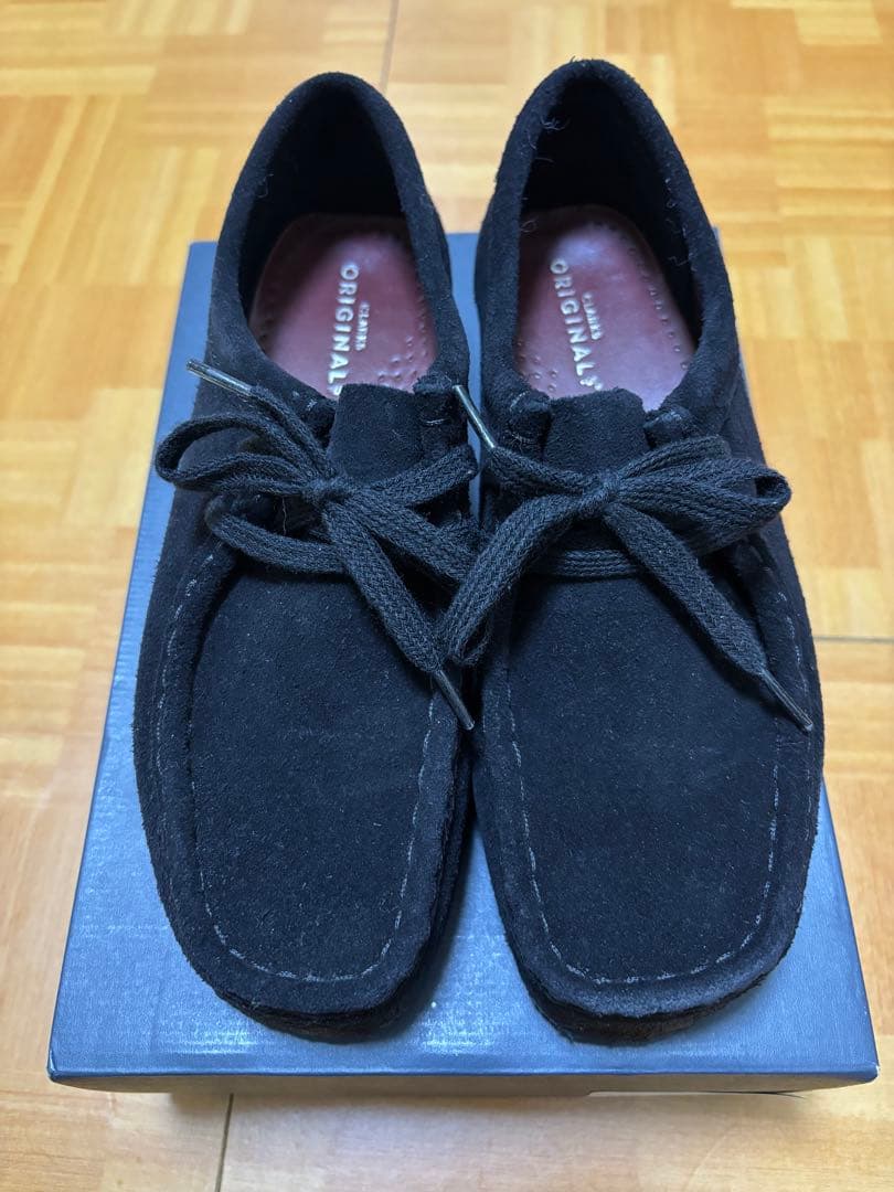 靴 clarks wellabee black suede 19sp-luk uk5