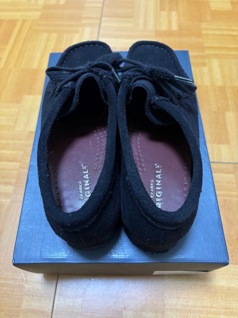 靴 clarks wellabee black suede 19sp-luk uk5