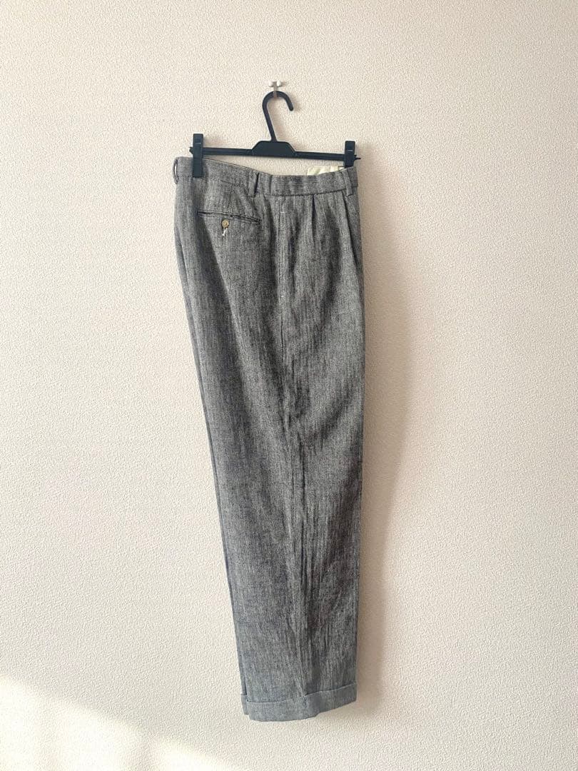 ラルフローレン メンズ ヘリンボーン リネン混パンツ 33/30 M相当