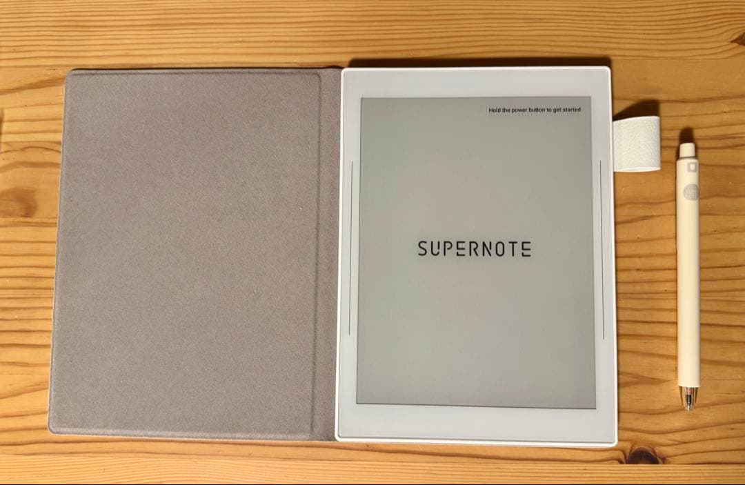 SUPERNOTE Nomad(white) 、純正フォリオ、スタイラスペン