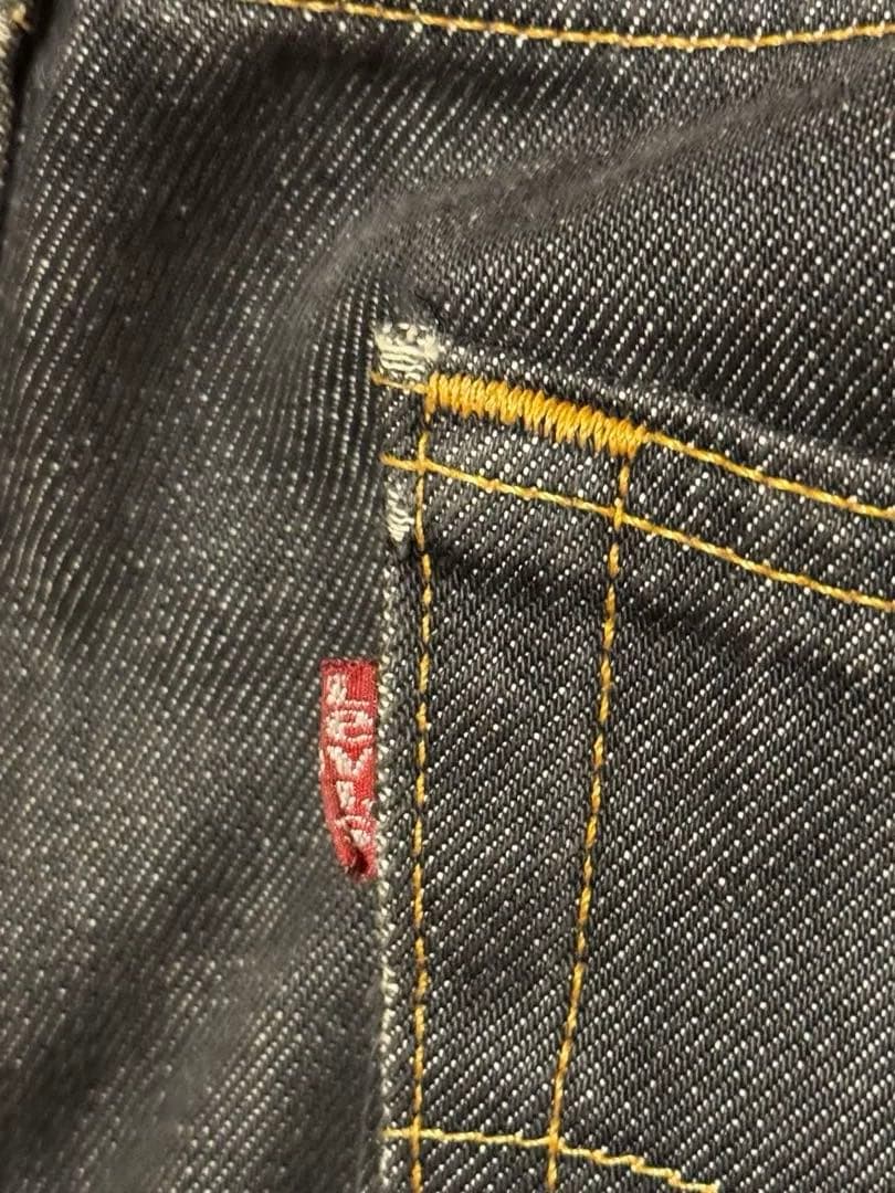 マ*リ様 USA製Levi's 501 先染めブラックデニム W34 L36