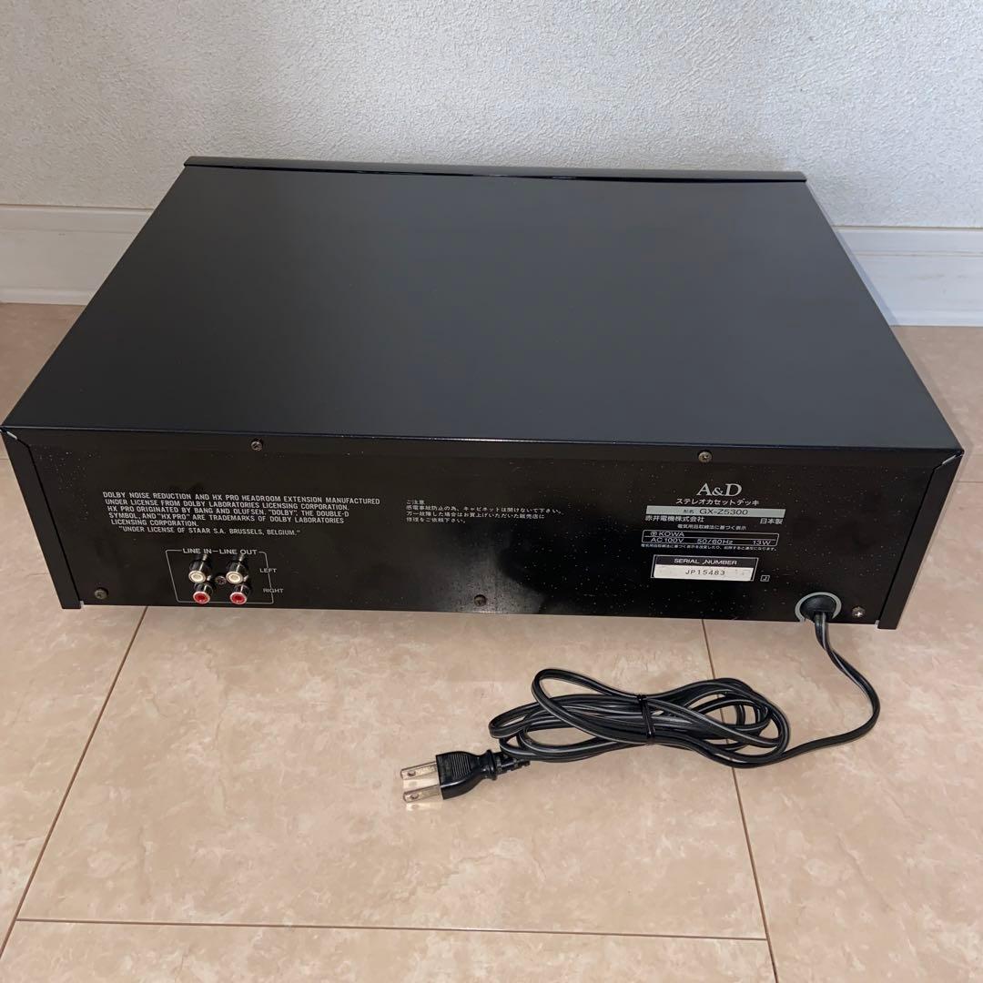 A&D 3HEADデュアルキャプスタンカセットデッキ GX-Z5300