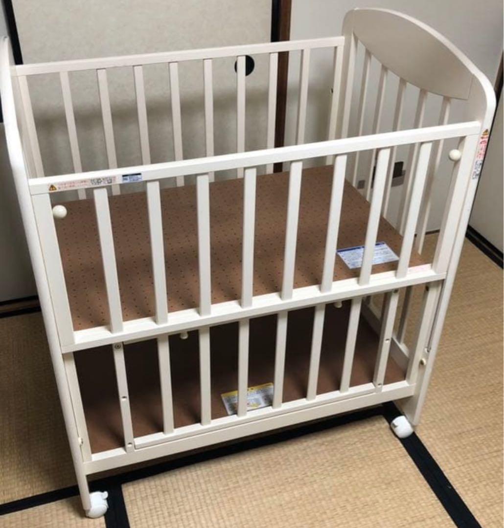 カトージ KATOJI ミニベビーベッドハイタイプ ふとんの西川布団セットつき