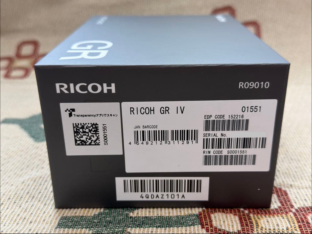 新品未使用 RICOH リコー GR IV GR4 デジタルカメラ 保証書付