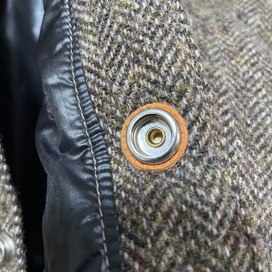 【美品】MONITALY KLUANE ヘリンボーン ダウンベスト M カナダ製