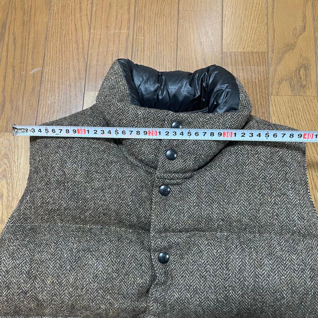 【美品】MONITALY KLUANE ヘリンボーン ダウンベスト M カナダ製