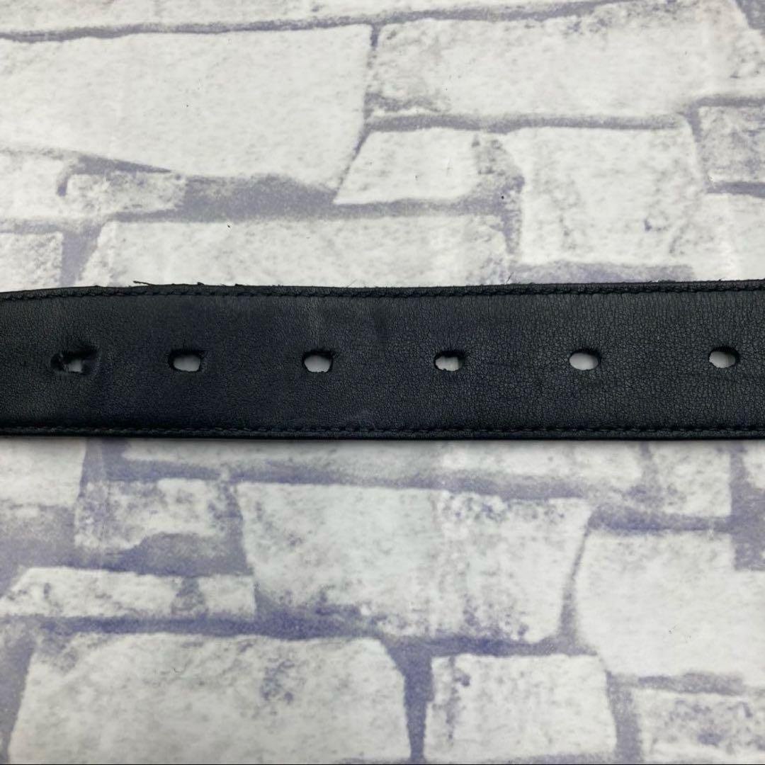 付属付き✨サンローランパリ ベルト カサンドラロゴ YSL レザー ブラック