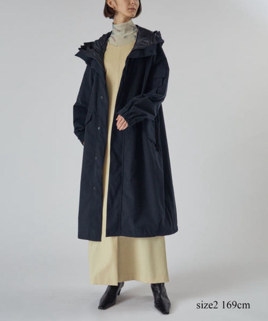 最終値下げHYKE×BIOTOP TASLAN TWILL SHELL COAT