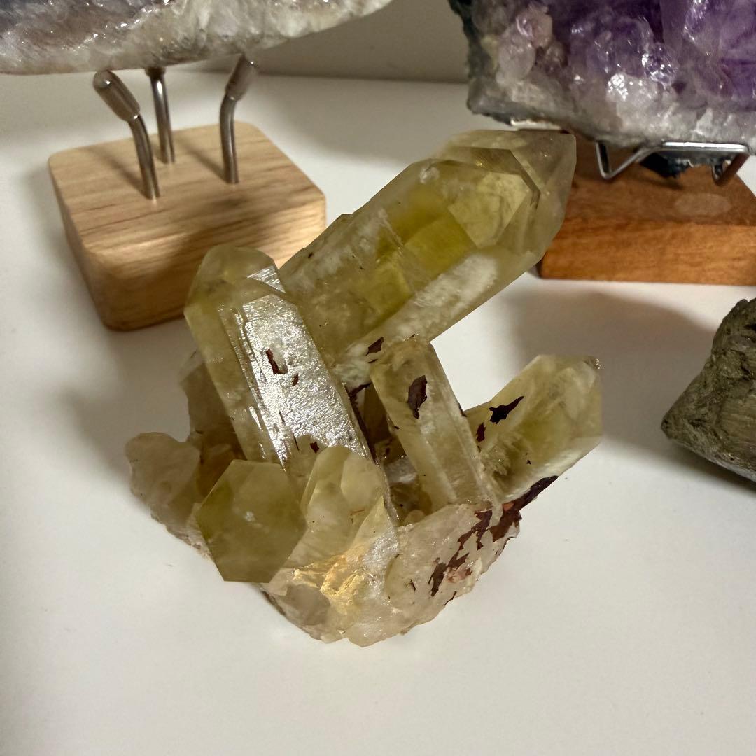 【特価】アメジスト 天然石 8点セット 水晶 フローライト 原石　計1.9kg!