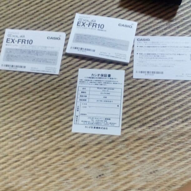 ビデオカメラCASIOEXFR10