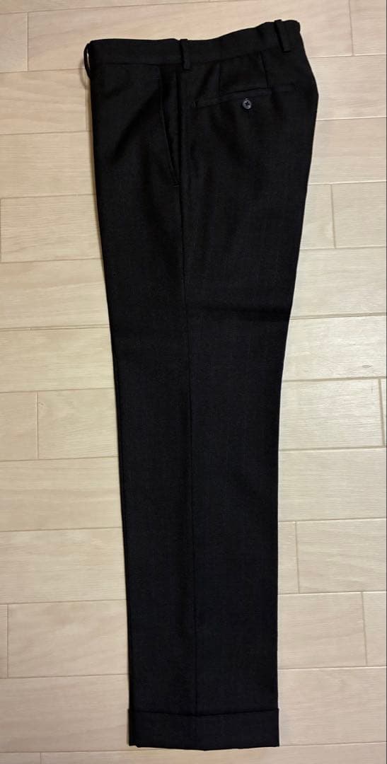 【E.thomas・美品・160-8】サキソニー ブラウン スーツ