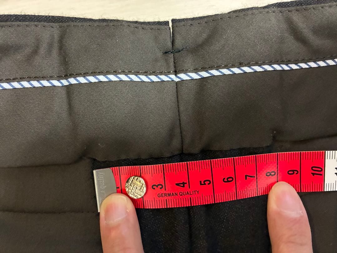 【E.thomas・美品・160-8】サキソニー ブラウン スーツ