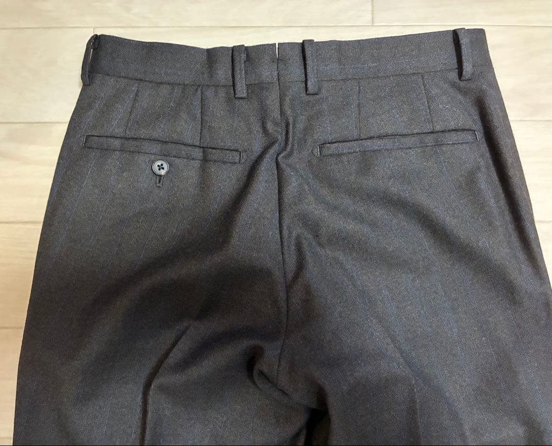 【E.thomas・美品・160-8】サキソニー ブラウン スーツ