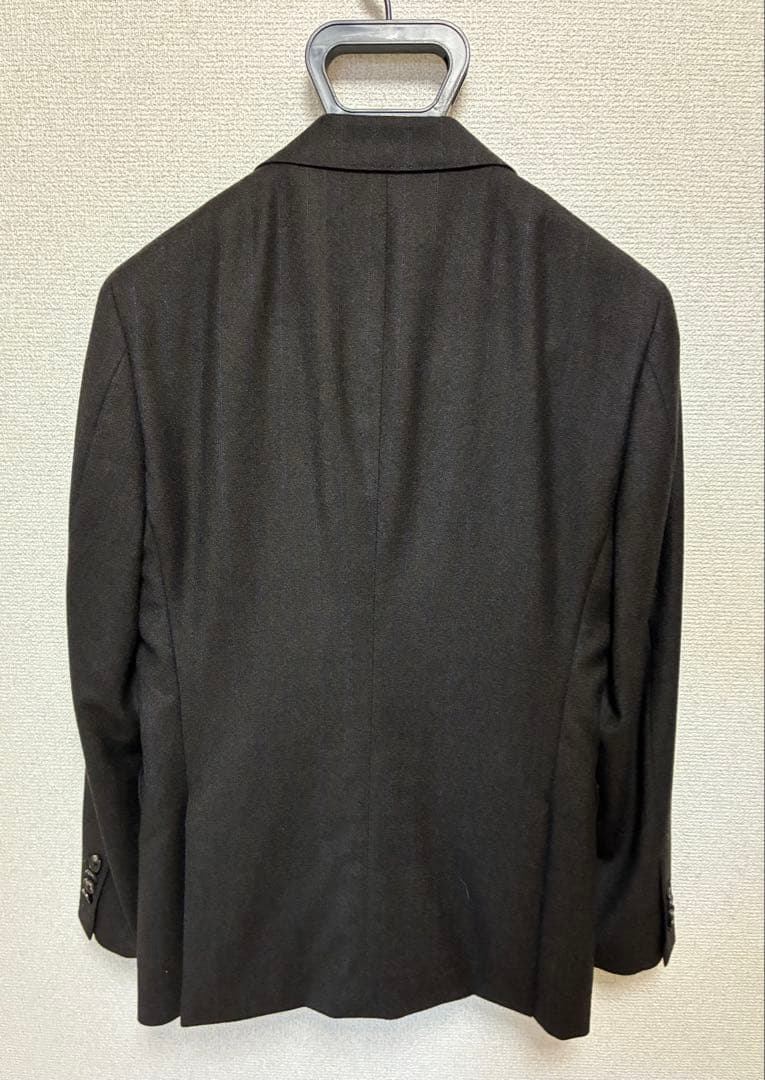 【E.thomas・美品・160-8】サキソニー ブラウン スーツ