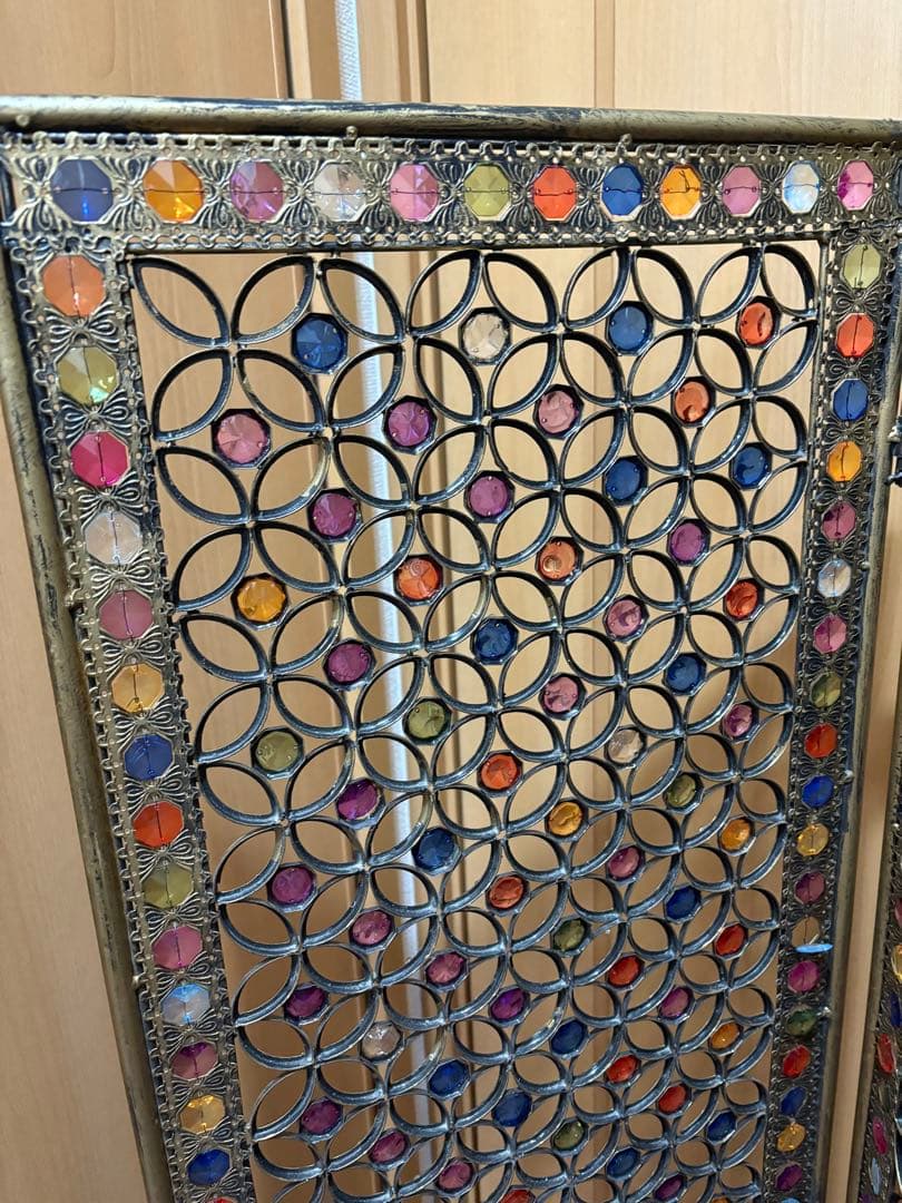 S*i様 ビーズパーテーション　アンティーク　3連