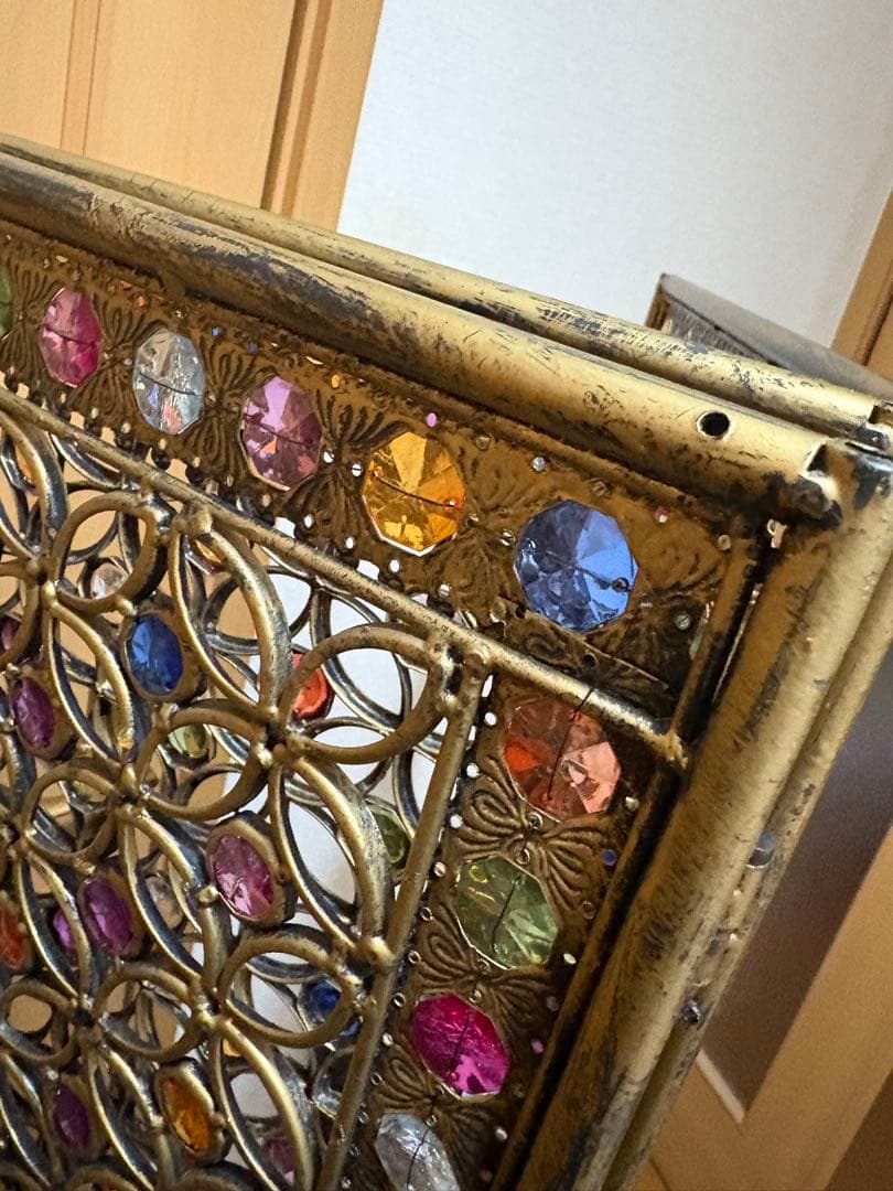 S*i様 ビーズパーテーション　アンティーク　3連